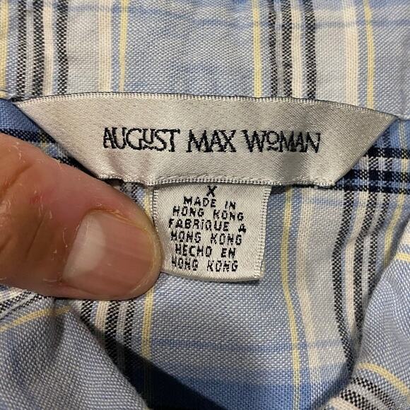 August Max Woman Button up Shirt Size 1X - Picture 2 of 4